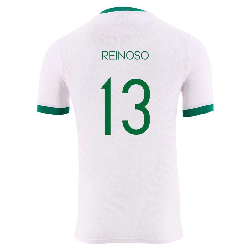 Danxen Mujer Camiseta Bolivia Jair Reinoso #13 Blanco Verde Rojo 2ª Equipación 26-28 La Camisa