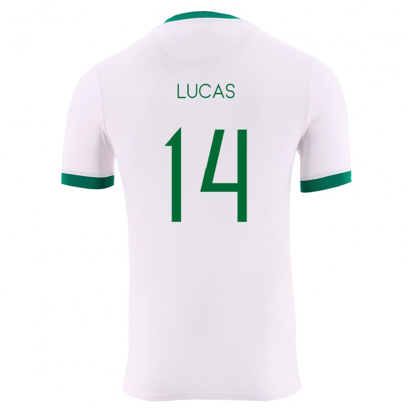 Danxen Mujer Camiseta Bolivia Lysander Lucas #14 Blanco Verde Rojo 2ª Equipación 26-28 La Camisa