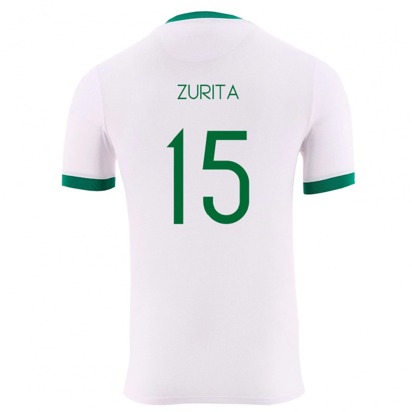 Danxen Mujer Camiseta Bolivia Tobías Zurita #15 Blanco Verde Rojo 2ª Equipación 26-28 La Camisa