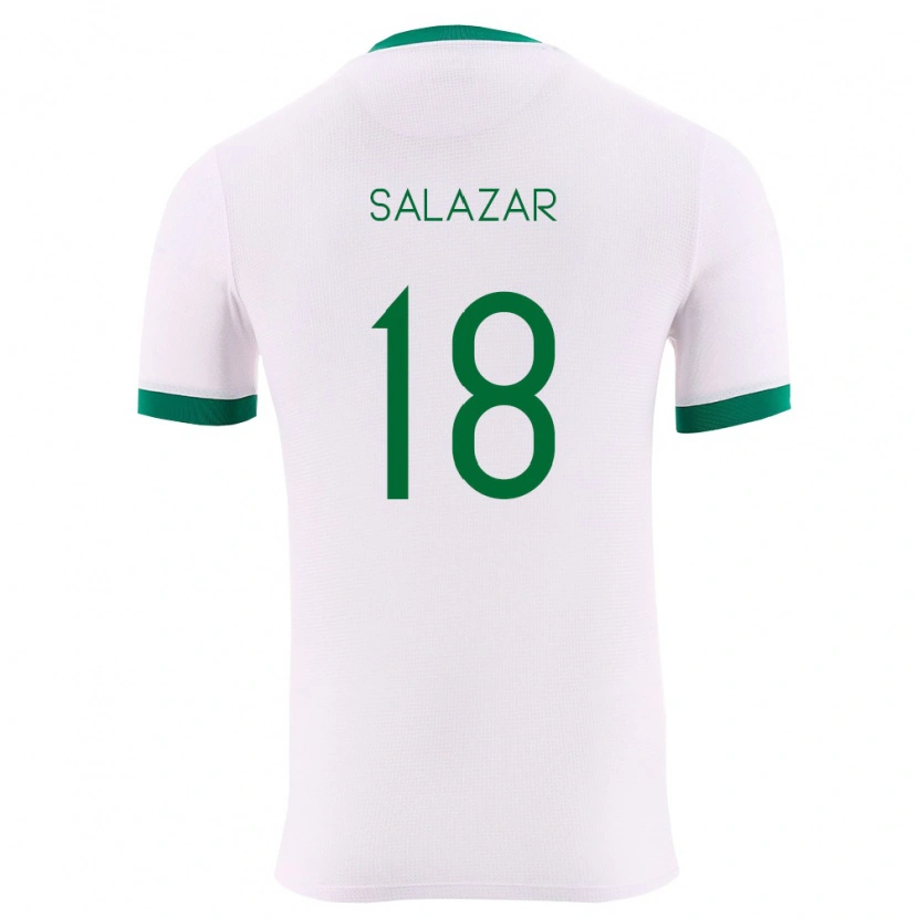 Danxen Mujer Camiseta Bolivia Yeison Salazar #18 Blanco Verde Rojo 2ª Equipación 26-28 La Camisa