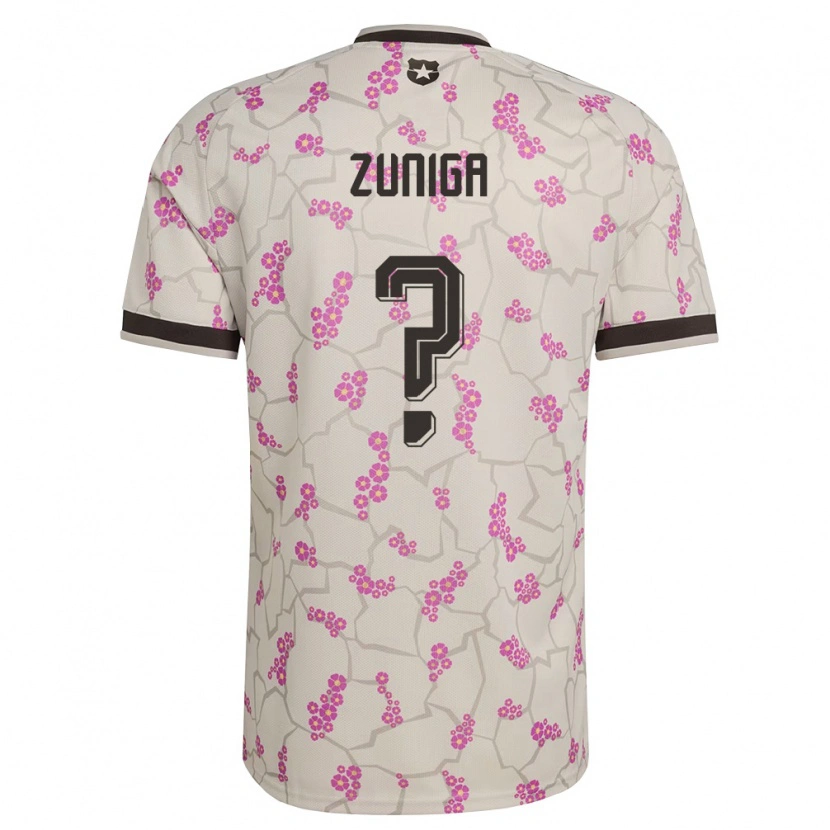 Danxen Mujer Camiseta Chile Máximo Zúñiga #0 Blanco Púrpura 2ª Equipación 26-28 La Camisa