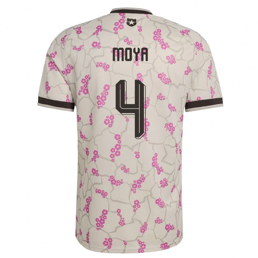 Danxen Mujer Camiseta Chile Matías Moya #4 Blanco Púrpura 2ª Equipación 26-28 La Camisa