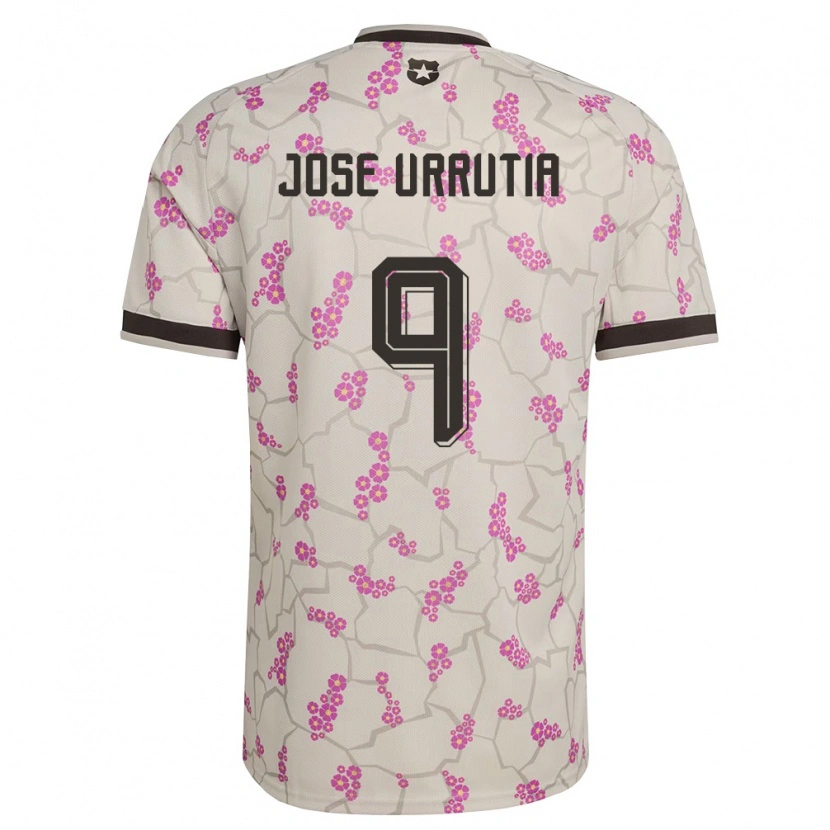 Danxen Mujer Camiseta Chile María José Urrutia #9 Blanco Púrpura 2ª Equipación 26-28 La Camisa
