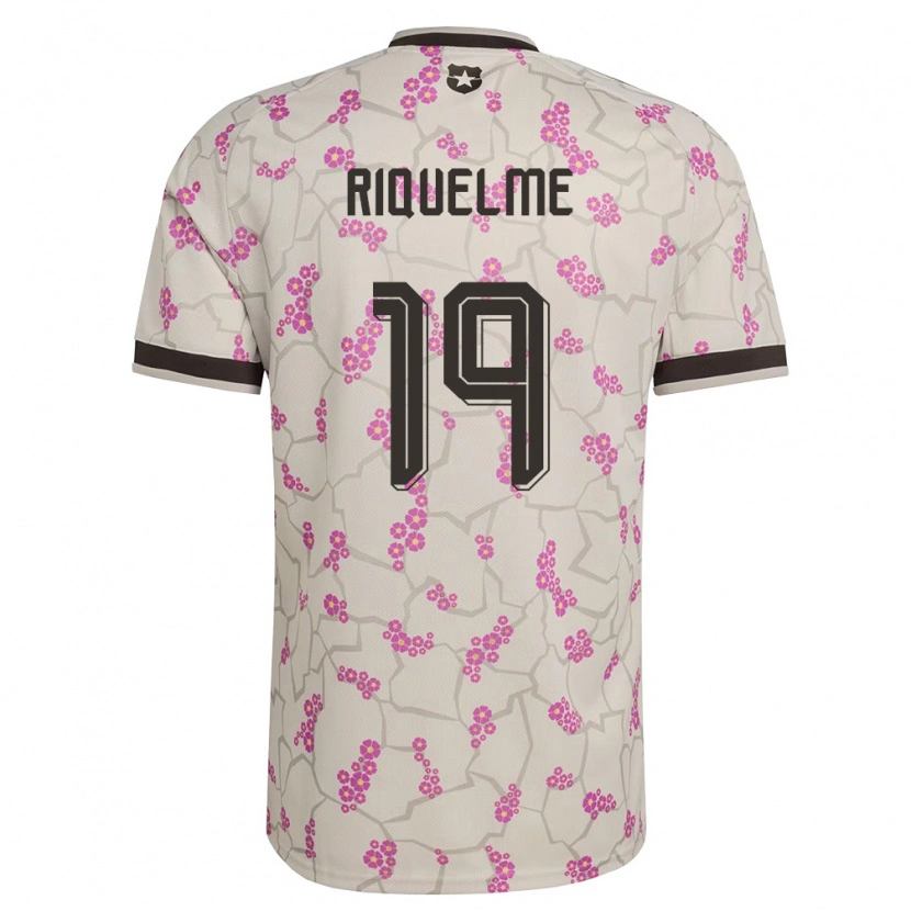 Danxen Mujer Camiseta Chile Benjamín Riquelme #19 Blanco Púrpura 2ª Equipación 26-28 La Camisa