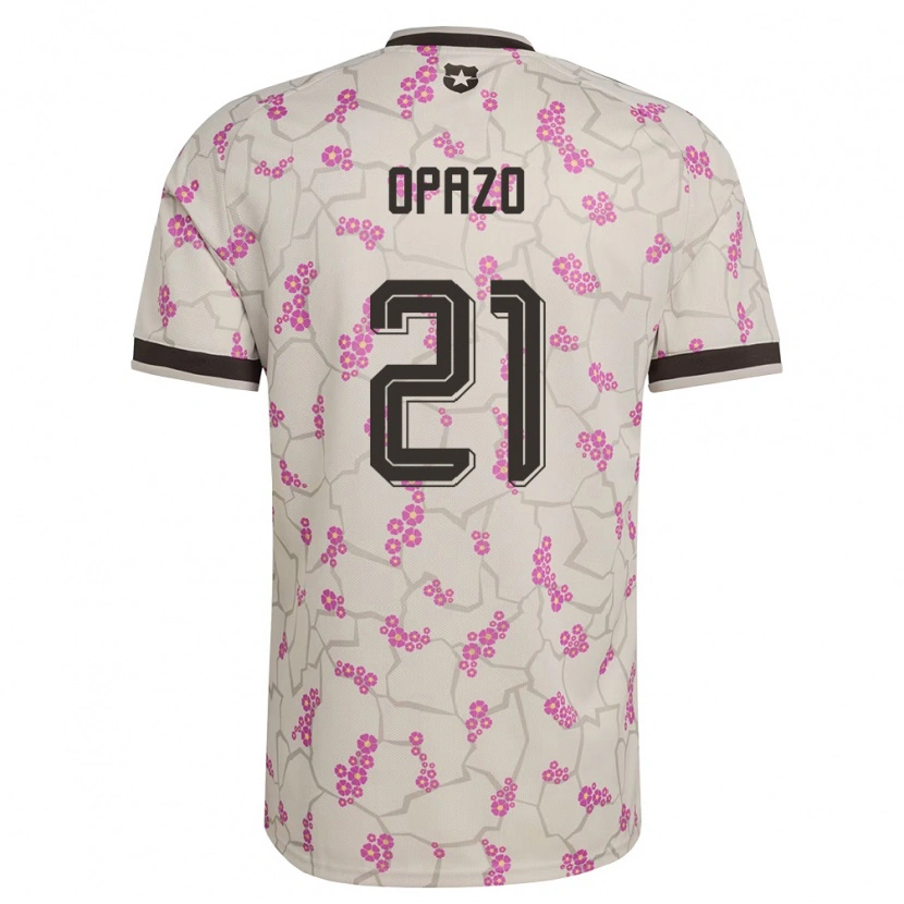 Danxen Mujer Camiseta Chile Diego Opazo #21 Blanco Púrpura 2ª Equipación 26-28 La Camisa