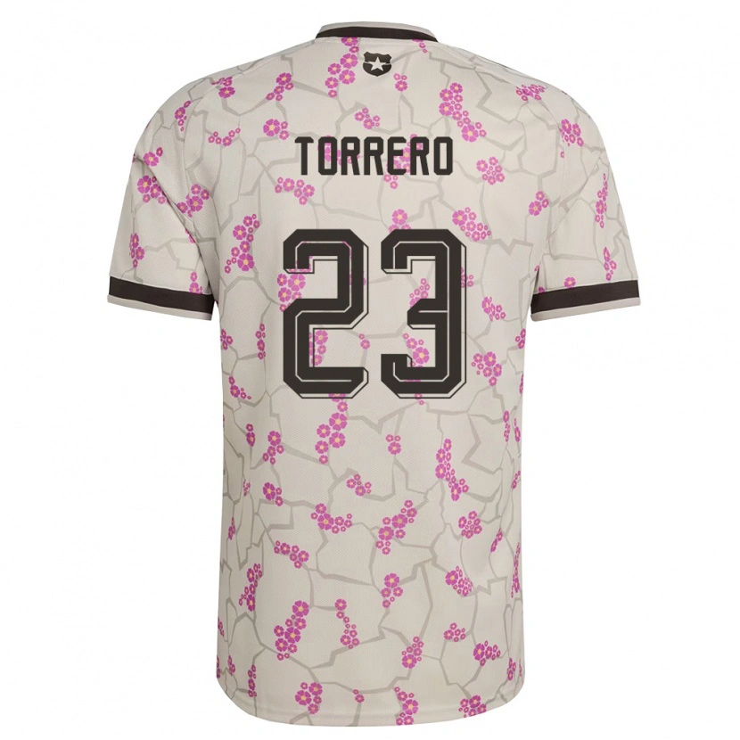 Danxen Mujer Camiseta Chile Ryann Torrero #23 Blanco Púrpura 2ª Equipación 26-28 La Camisa