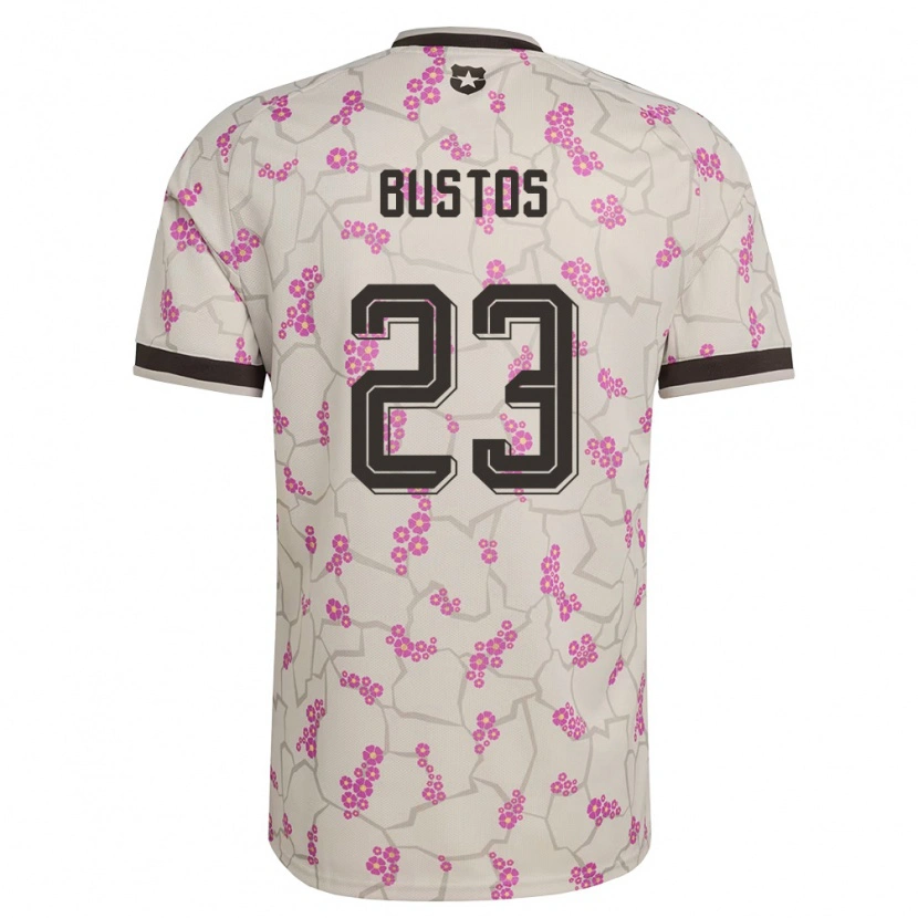 Danxen Mujer Camiseta Chile Ignacia Bustos #23 Blanco Púrpura 2ª Equipación 26-28 La Camisa