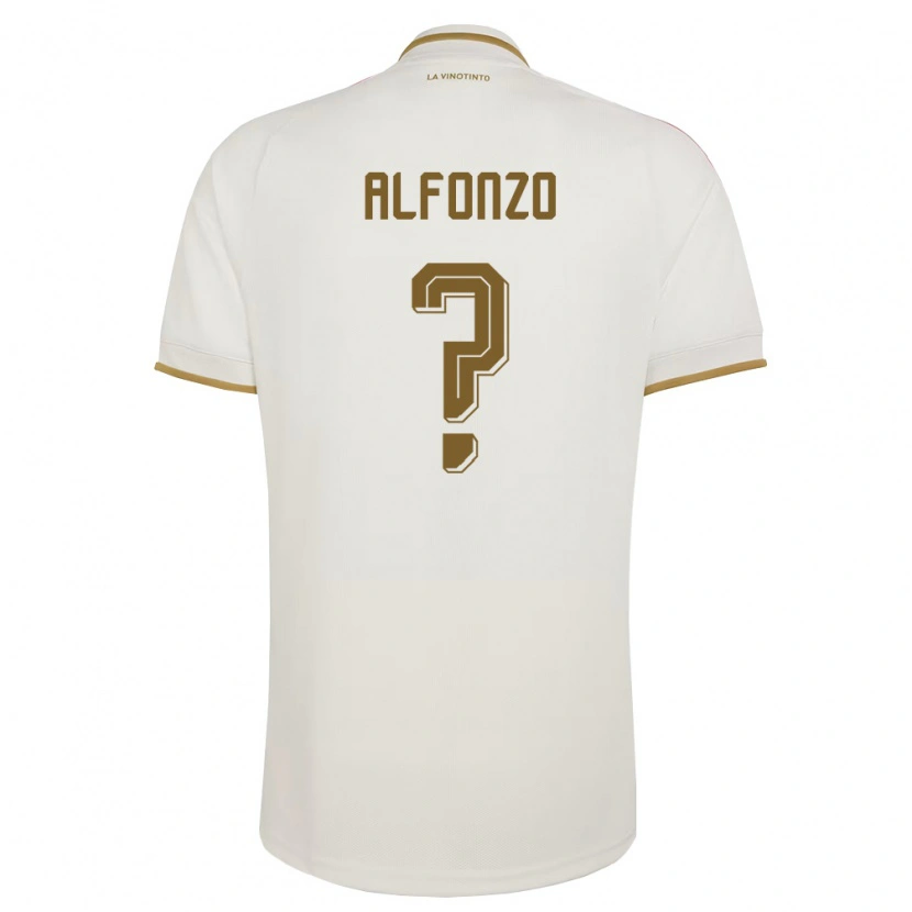 Danxen Mujer Camiseta Venezuela Delvin Alfonzo #0 Marfil Amarillo 2ª Equipación 26-28 La Camisa