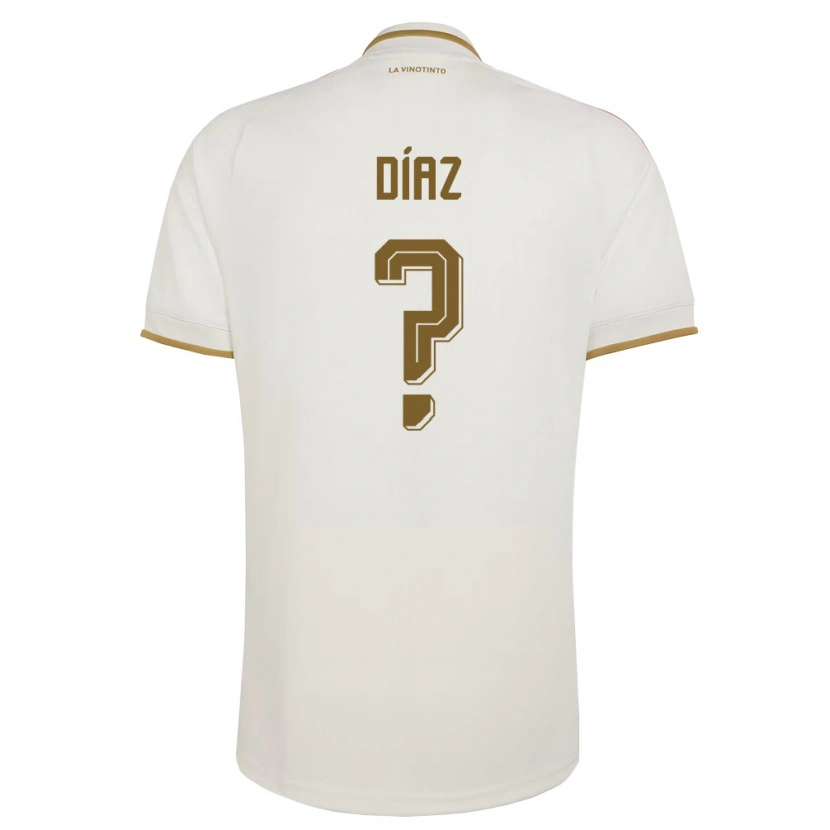 Danxen Mujer Camiseta Venezuela Henrry Díaz #0 Marfil Amarillo 2ª Equipación 26-28 La Camisa