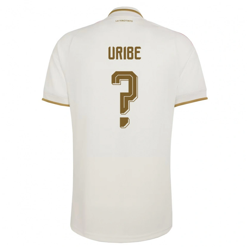 Danxen Mujer Camiseta Venezuela Juan Uribe #0 Marfil Amarillo 2ª Equipación 26-28 La Camisa