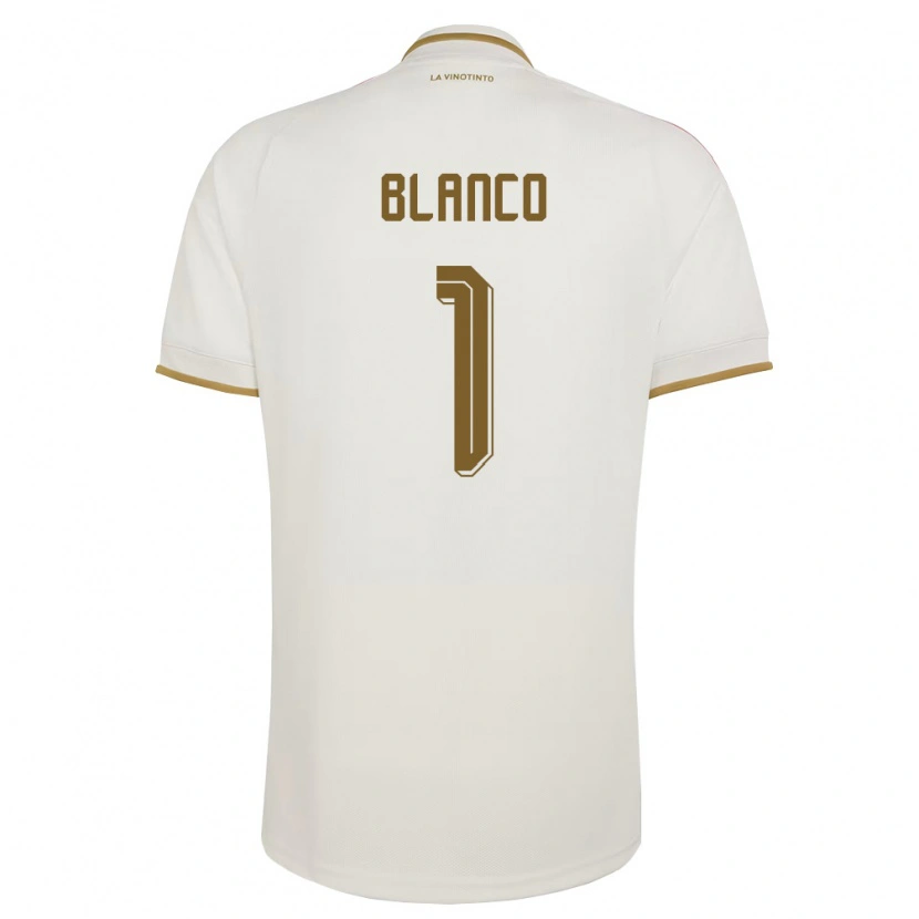 Danxen Mujer Camiseta Venezuela José Blanco #1 Marfil Amarillo 2ª Equipación 26-28 La Camisa