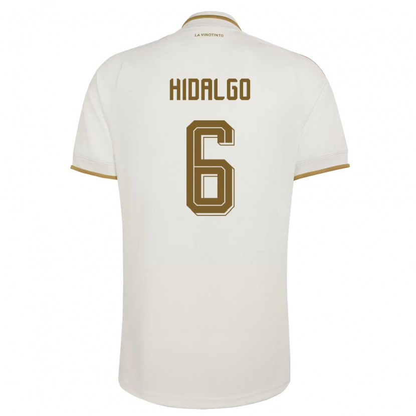 Danxen Mujer Camiseta Venezuela Rai Hidalgo #6 Marfil Amarillo 2ª Equipación 26-28 La Camisa