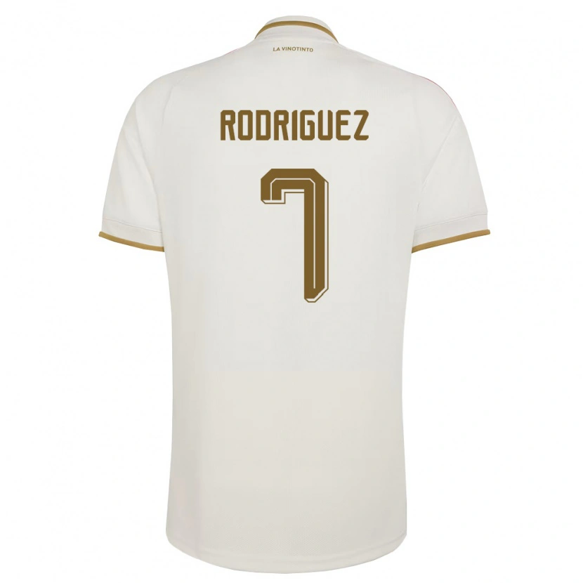 Danxen Mujer Camiseta Venezuela Daniuska Rodriguez #7 Marfil Amarillo 2ª Equipación 26-28 La Camisa