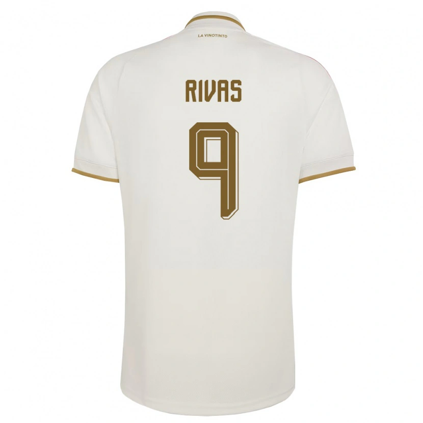 Danxen Mujer Camiseta Venezuela Román Rivas #9 Marfil Amarillo 2ª Equipación 26-28 La Camisa