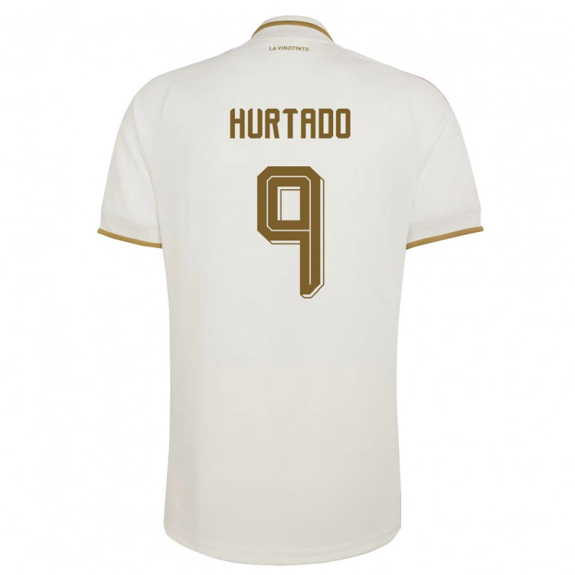 Danxen Mujer Camiseta Venezuela Jan Hurtado #9 Marfil Amarillo 2ª Equipación 26-28 La Camisa