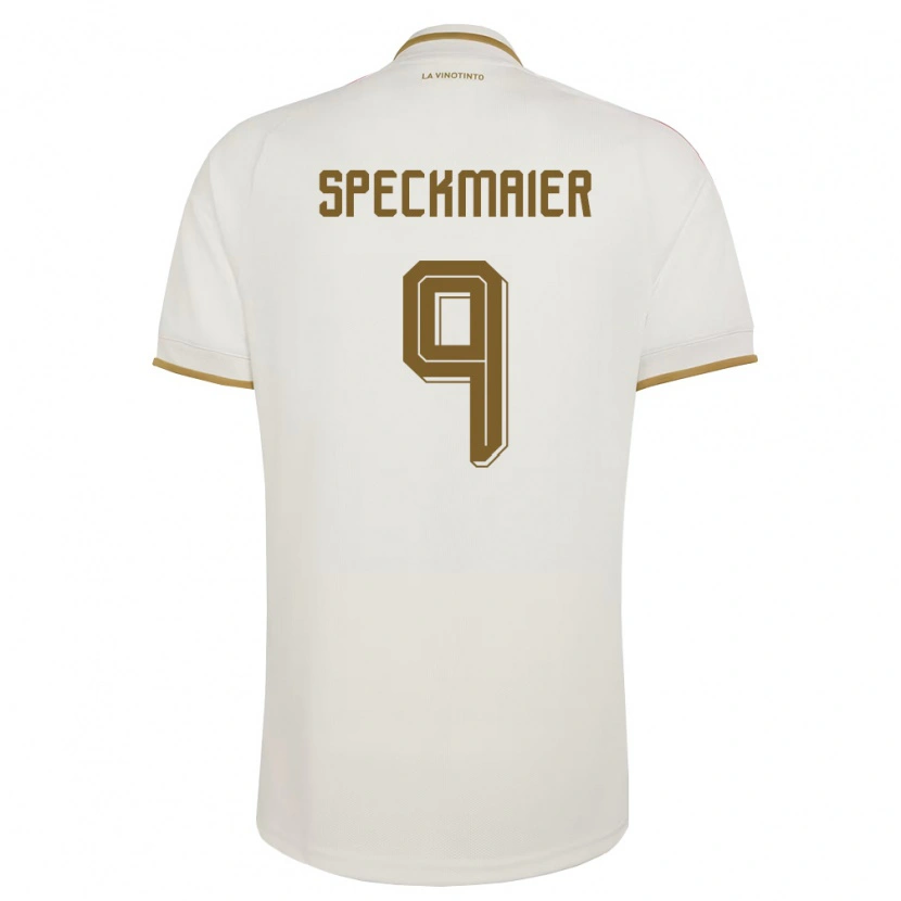 Danxen Mujer Camiseta Venezuela Mariana Speckmaier #9 Marfil Amarillo 2ª Equipación 26-28 La Camisa