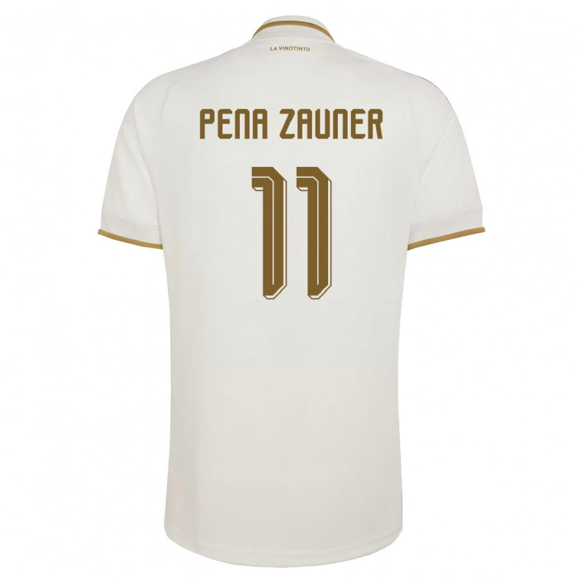 Danxen Mujer Camiseta Venezuela Enrique Peña Zauner #11 Marfil Amarillo 2ª Equipación 26-28 La Camisa
