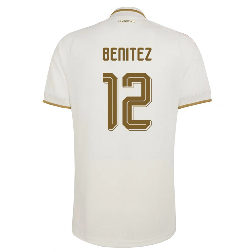 Danxen Mujer Camiseta Venezuela Frankarlos Benítez #12 Marfil Amarillo 2ª Equipación 26-28 La Camisa