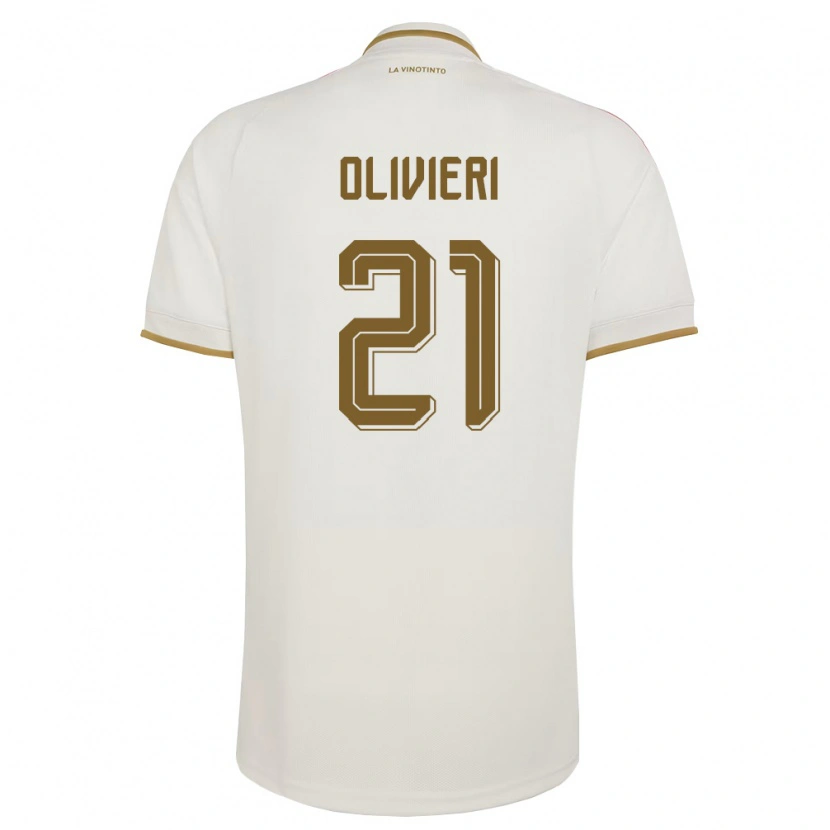 Danxen Mujer Camiseta Venezuela Bárbara Olivieri #21 Marfil Amarillo 2ª Equipación 26-28 La Camisa