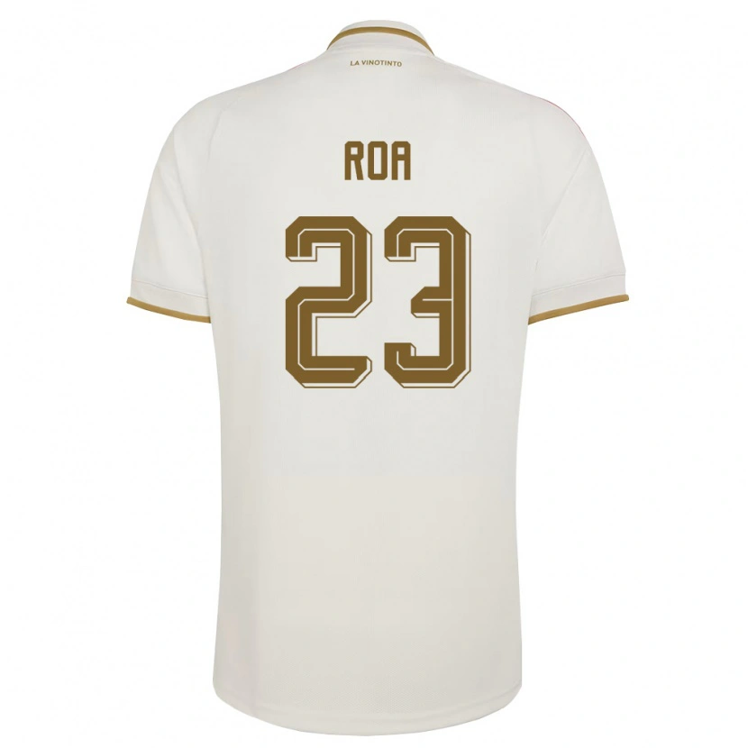 Danxen Mujer Camiseta Venezuela Keiber Roa #23 Marfil Amarillo 2ª Equipación 26-28 La Camisa