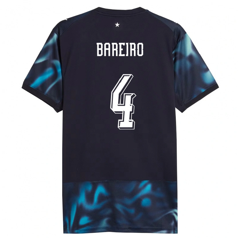 Danxen Mujer Camiseta Paraguay Daysy Bareiro #4 Marino Azul Cielo 2ª Equipación 26-28 La Camisa