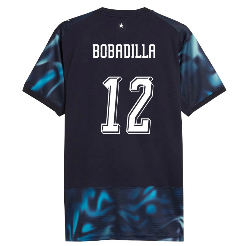Danxen Mujer Camiseta Paraguay Alicia Bobadilla #12 Marino Azul Cielo 2ª Equipación 26-28 La Camisa
