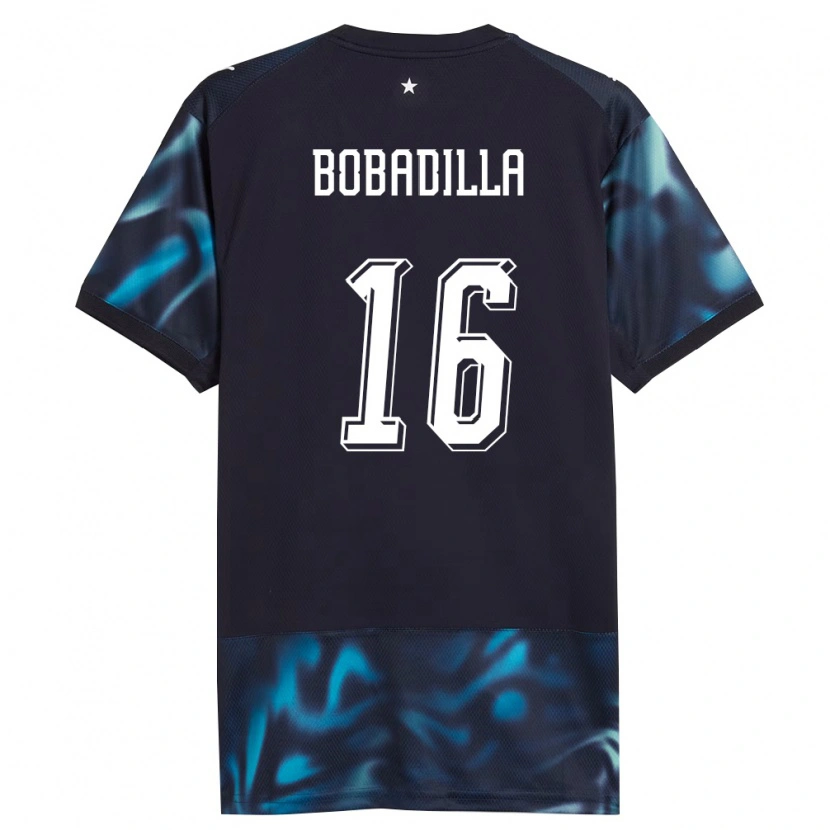 Danxen Mujer Camiseta Paraguay Damián Bobadilla #16 Marino Azul Cielo 2ª Equipación 26-28 La Camisa