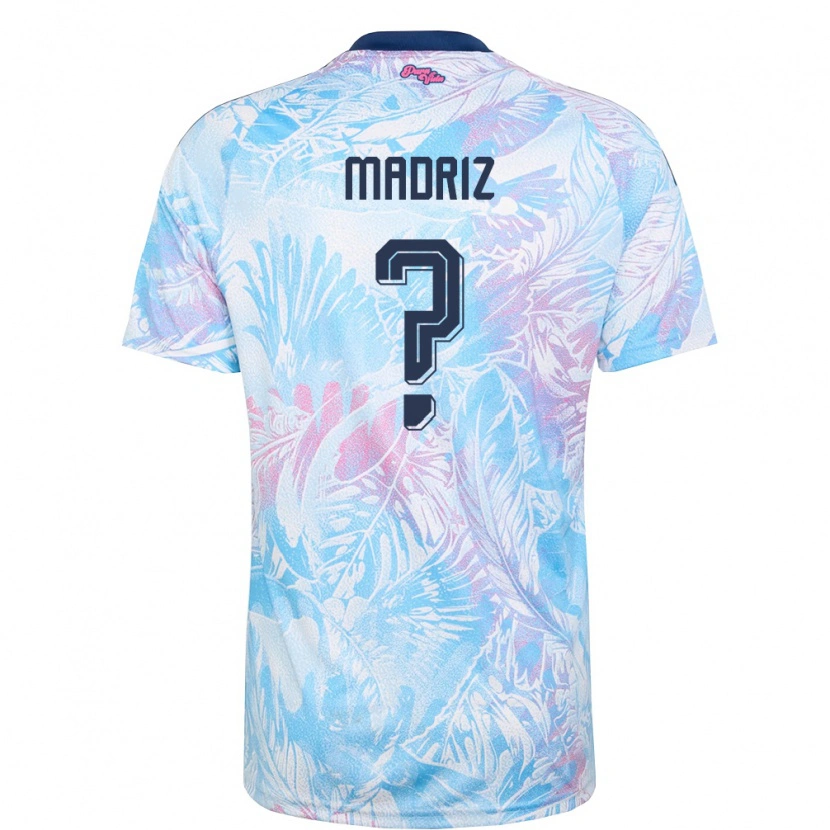 Danxen Mujer Camiseta Costa Rica Abraham Madriz #0 Azul Cielo Marino Rosa 2ª Equipación 26-28 La Camisa