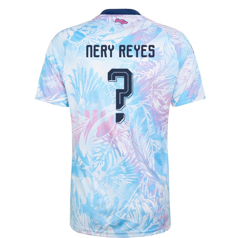 Danxen Mujer Camiseta Costa Rica Nery Reyes #0 Azul Cielo Marino Rosa 2ª Equipación 26-28 La Camisa