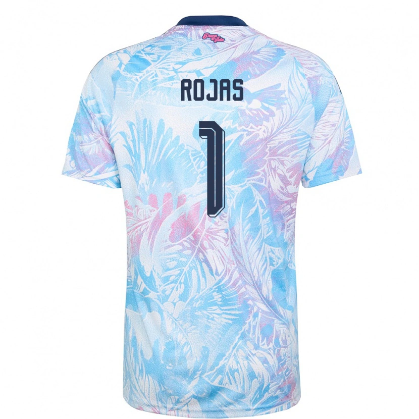 Danxen Mujer Camiseta Costa Rica Berny Rojas #1 Azul Cielo Marino Rosa 2ª Equipación 26-28 La Camisa