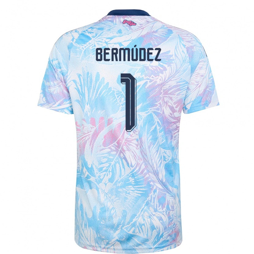 Danxen Mujer Camiseta Costa Rica Noelia Bermudez #1 Azul Cielo Marino Rosa 2ª Equipación 26-28 La Camisa