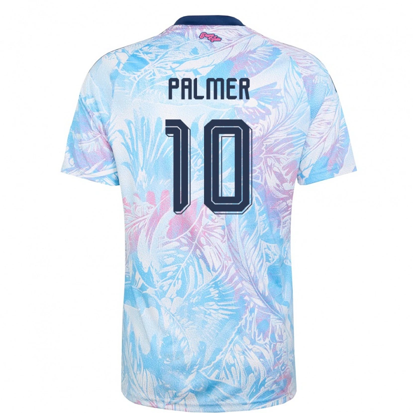 Danxen Mujer Camiseta Costa Rica Dax Palmer #10 Azul Cielo Marino Rosa 2ª Equipación 26-28 La Camisa