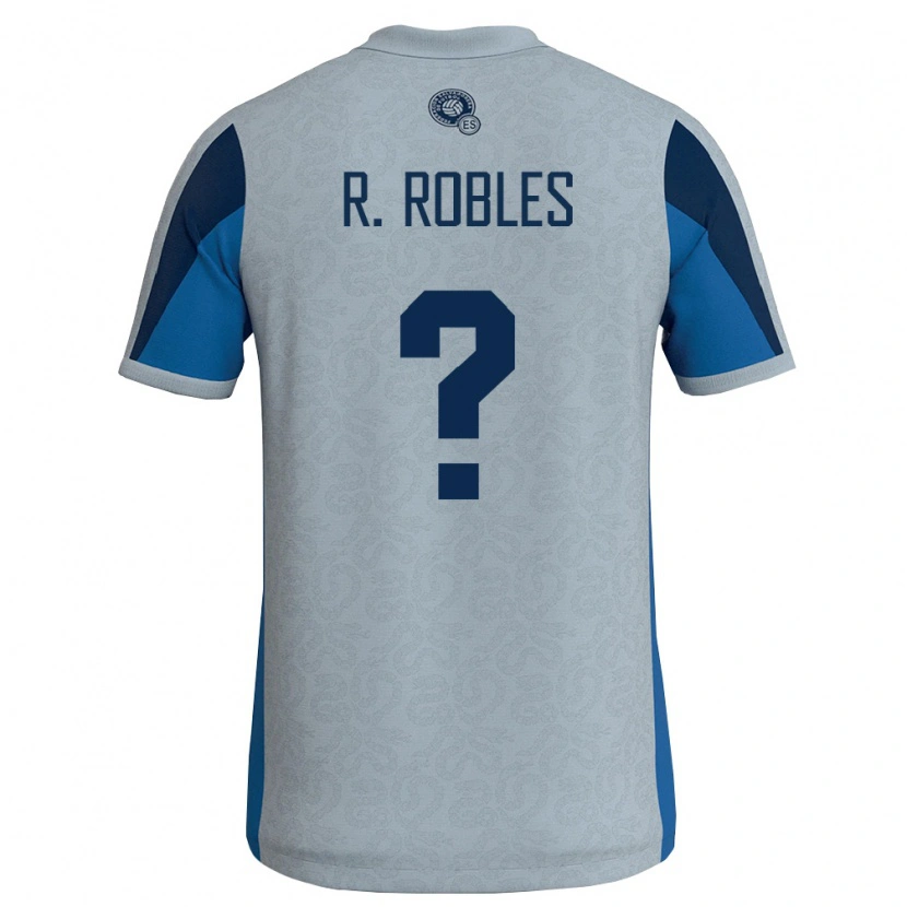 Danxen Mujer Camiseta El Salvador Rosmario Robles #0 Blanco Azul Cielo 2ª Equipación 26-28 La Camisa