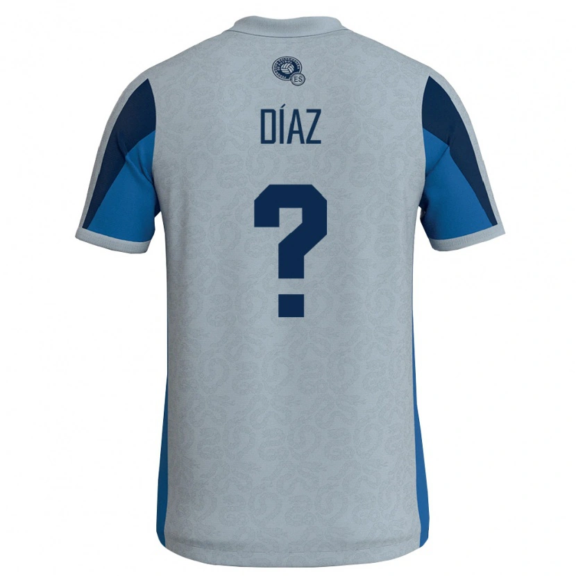 Danxen Mujer Camiseta El Salvador Jasmine Díaz #0 Blanco Azul Cielo 2ª Equipación 26-28 La Camisa