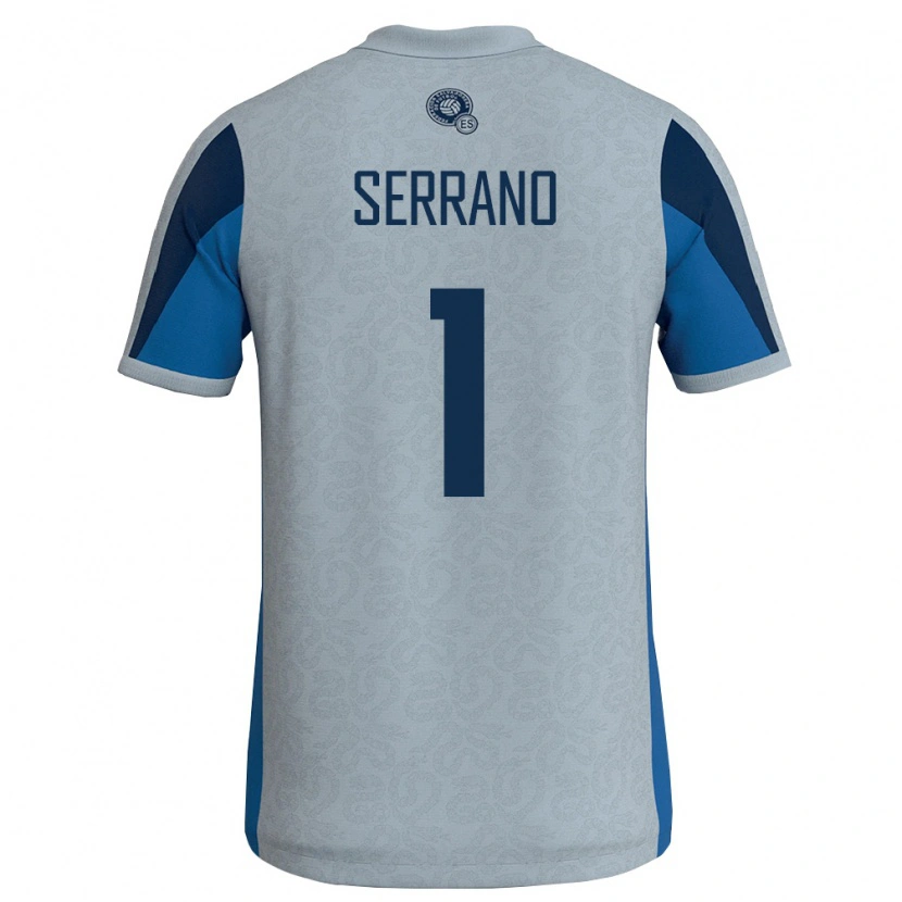 Danxen Mujer Camiseta El Salvador Idalia Serrano #1 Blanco Azul Cielo 2ª Equipación 26-28 La Camisa
