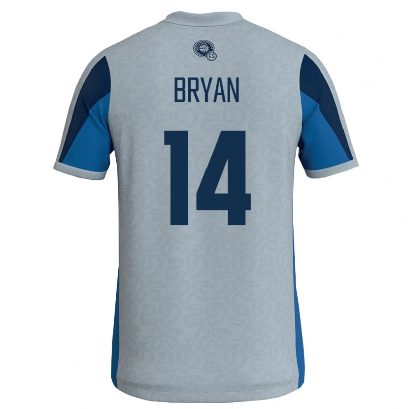 Danxen Mujer Camiseta El Salvador Bryan Vásquez #14 Blanco Azul Cielo 2ª Equipación 26-28 La Camisa