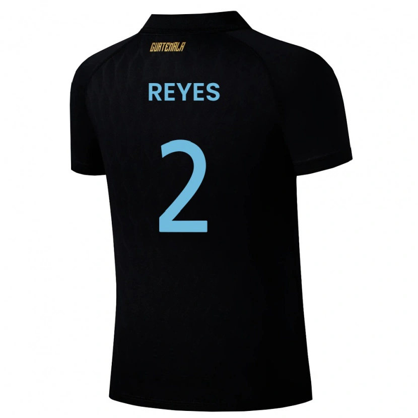 Danxen Mujer Camiseta Guatemala Samantha Reyes #2 Negro Azul Cielo Blanco 2ª Equipación 26-28 La Camisa