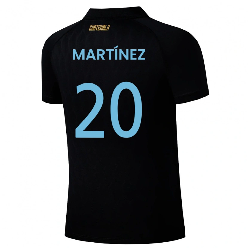 Danxen Mujer Camiseta Guatemala Ana Lucía Martínez #20 Negro Azul Cielo Blanco 2ª Equipación 26-28 La Camisa