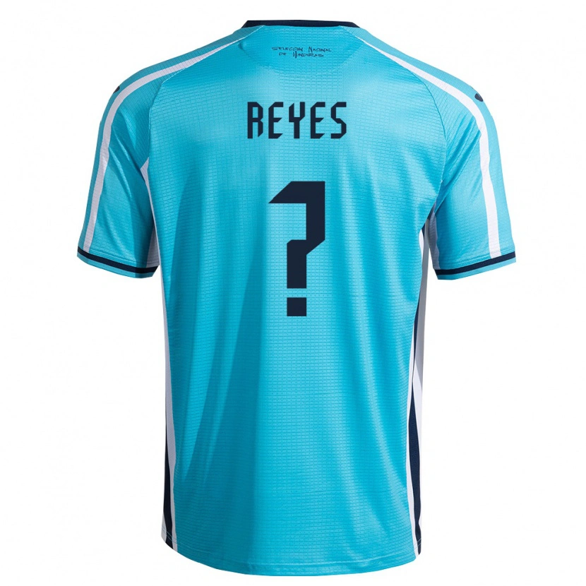 Danxen Mujer Camiseta Honduras Elkin Reyes #0 Azul Cielo Marino 2ª Equipación 26-28 La Camisa