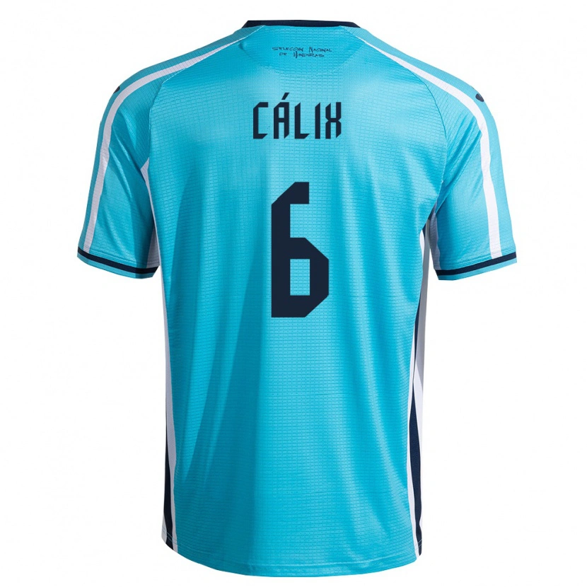 Danxen Mujer Camiseta Honduras Noel Cálix #6 Azul Cielo Marino 2ª Equipación 26-28 La Camisa
