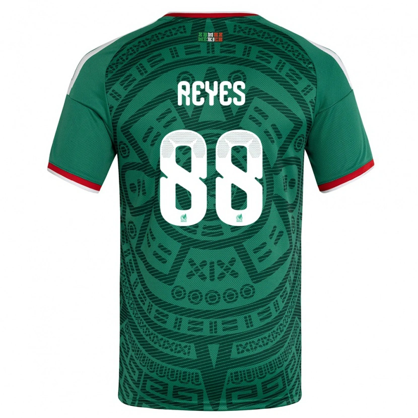 Danxen Niño Camiseta México Maricarmen Reyes #88 Verde Blanco Rojo 1ª Equipación 26-28 La Camisa