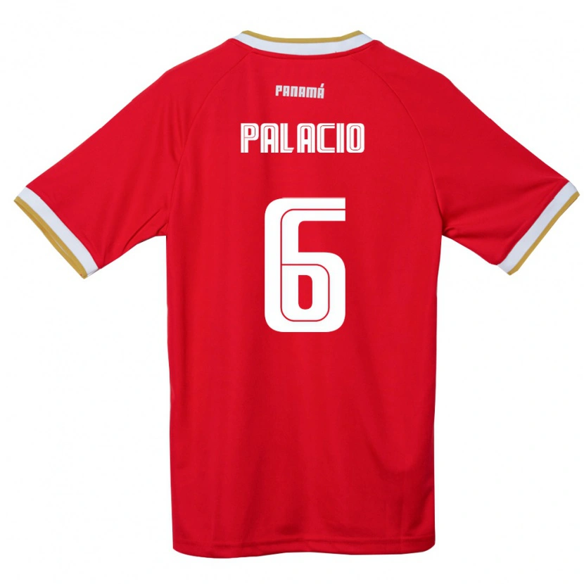 Danxen Niño Camiseta Panamá Yamileth Palacio #6 Rojo Marrón Blanco 1ª Equipación 26-28 La Camisa