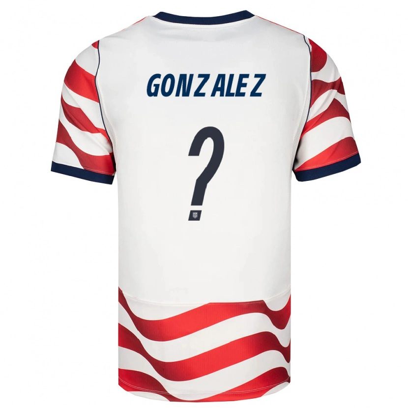 Danxen Niño Camiseta Estados Unidos Christopher Gonzalez #0 Rojo Blanco Negro 1ª Equipación 26-28 La Camisa