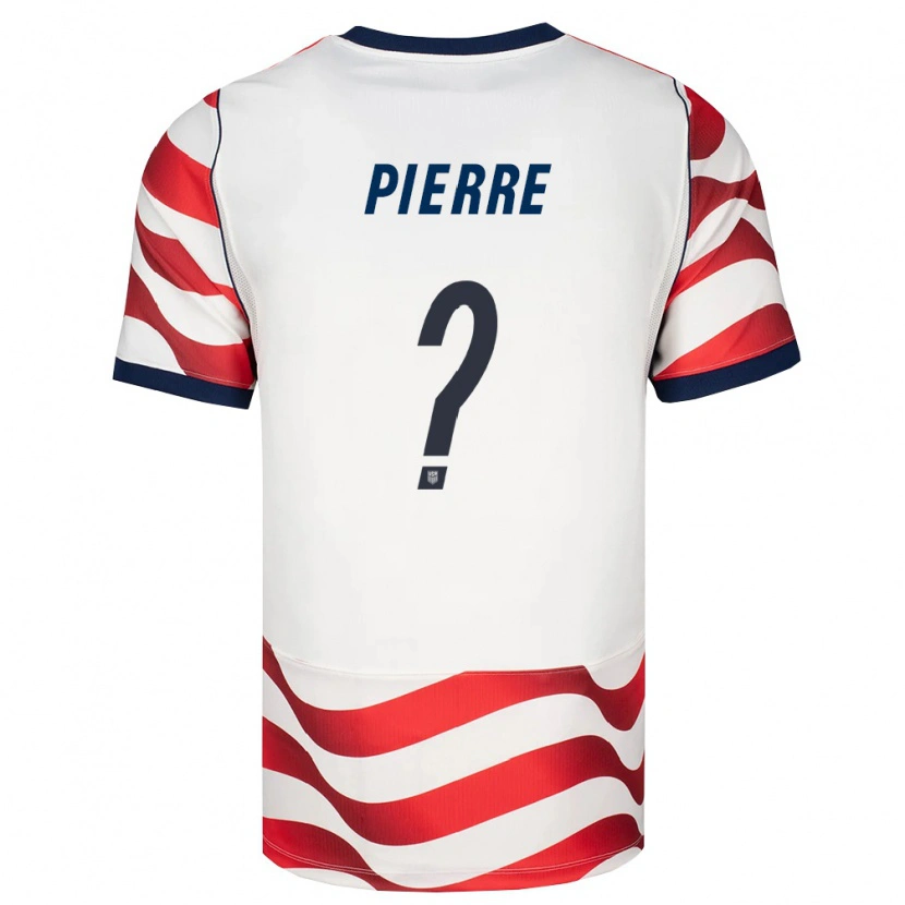 Danxen Niño Camiseta Estados Unidos Kenzynton Pierre #0 Rojo Blanco Negro 1ª Equipación 26-28 La Camisa