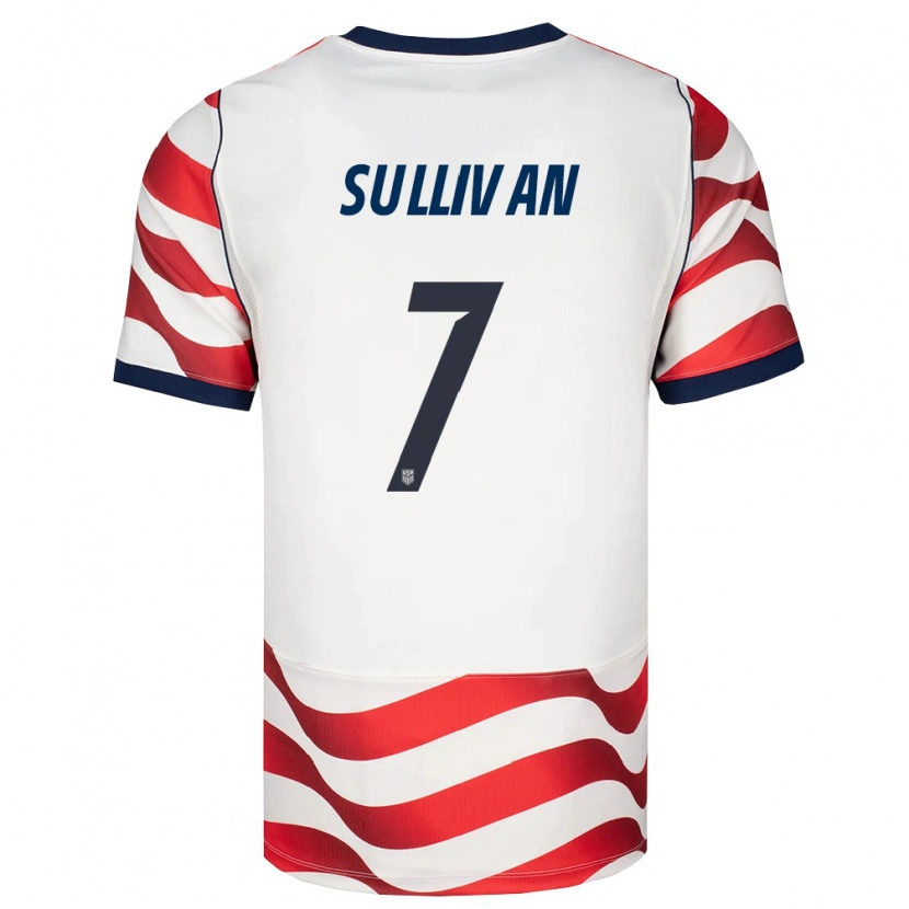 Danxen Niño Camiseta Estados Unidos Quinn Sullivan #7 Rojo Blanco Negro 1ª Equipación 26-28 La Camisa