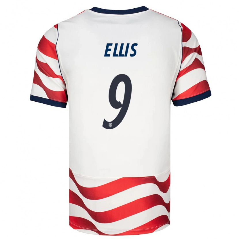 Danxen Niño Camiseta Estados Unidos Justin Ellis #9 Rojo Blanco Negro 1ª Equipación 26-28 La Camisa