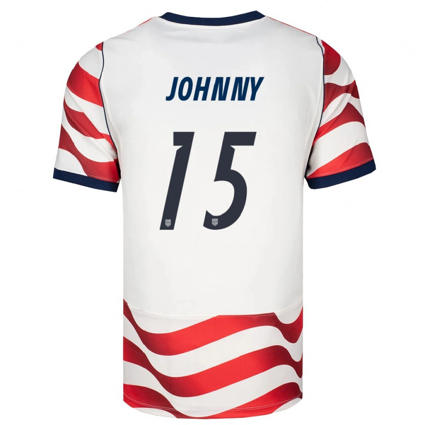 Danxen Niño Camiseta Estados Unidos Johnny #15 Rojo Blanco Negro 1ª Equipación 26-28 La Camisa