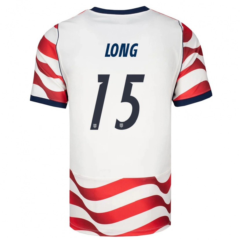 Danxen Niño Camiseta Estados Unidos Aaron Long #15 Rojo Blanco Negro 1ª Equipación 26-28 La Camisa