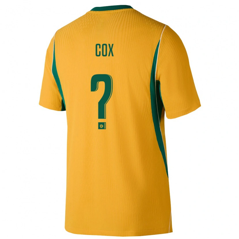 Danxen Niño Camiseta Australia Ethan Cox #0 Amarillo Verde 1ª Equipación 26-28 La Camisa