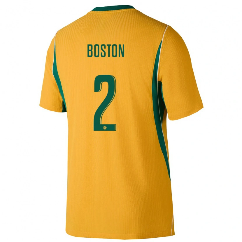 Danxen Niño Camiseta Australia Isiah Boston #2 Amarillo Verde 1ª Equipación 26-28 La Camisa